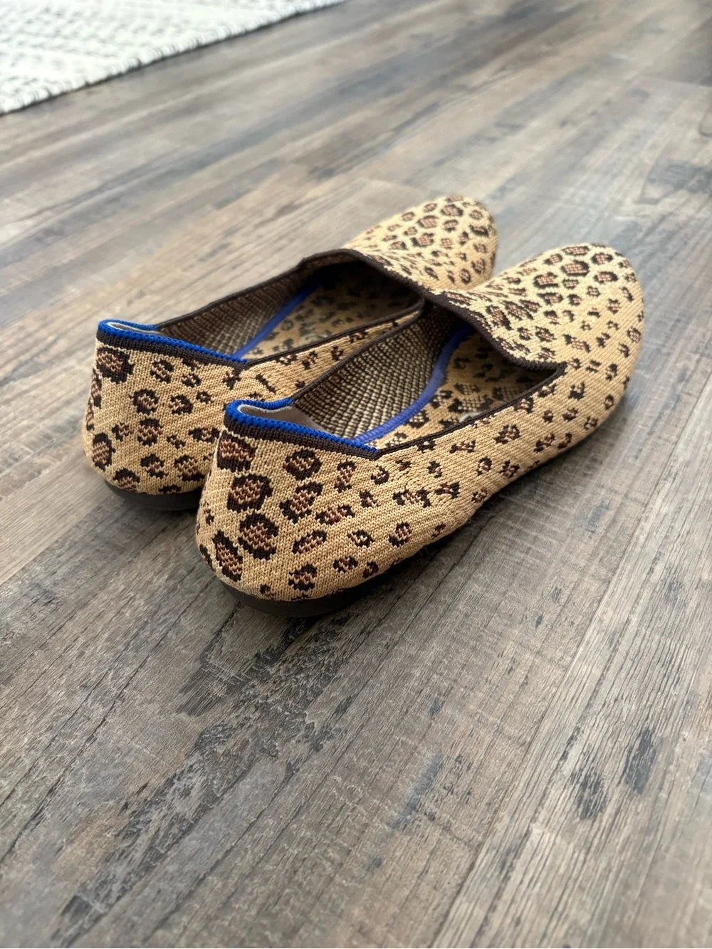 Rothy's The Loafer Leopard Cheetah Print Shoes Size 7.5